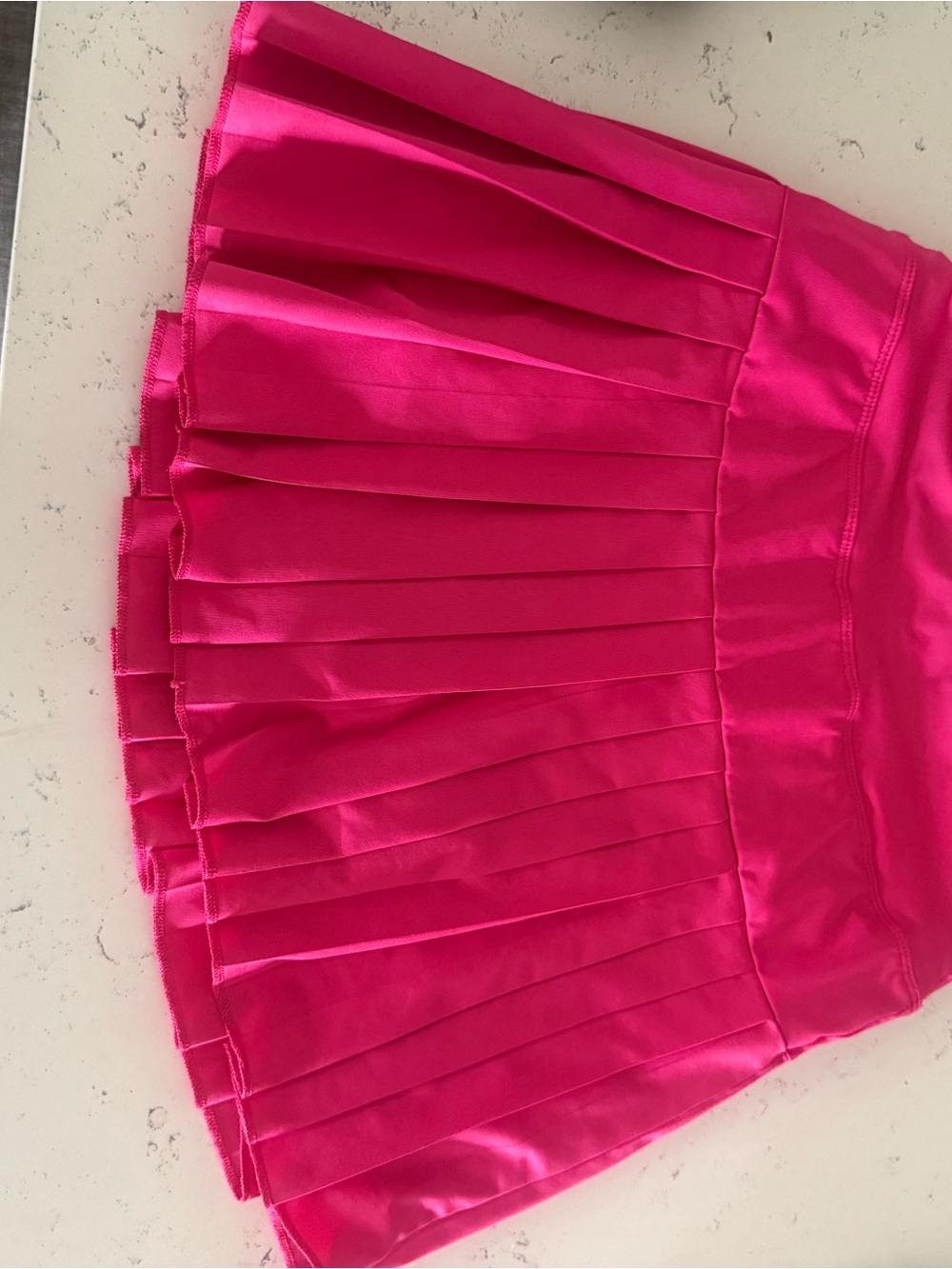 Women's Pleated Mini Skirt - Hot Pink